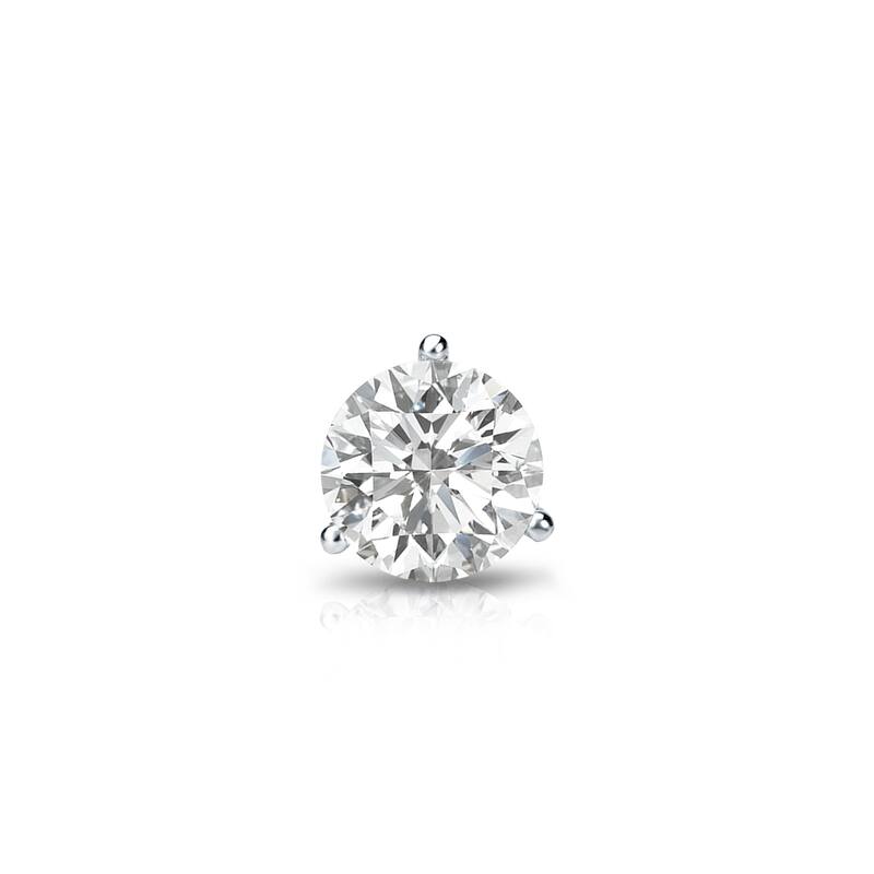 Auriya 14k Gold 1/4ct TDW Round SINGLE STUD (1) Diamond Earring