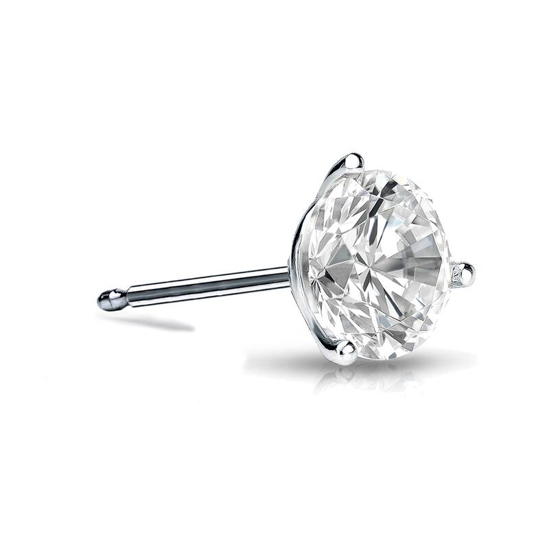 Auriya 14k Gold 1/4ct TDW Round SINGLE STUD (1) Diamond Earring