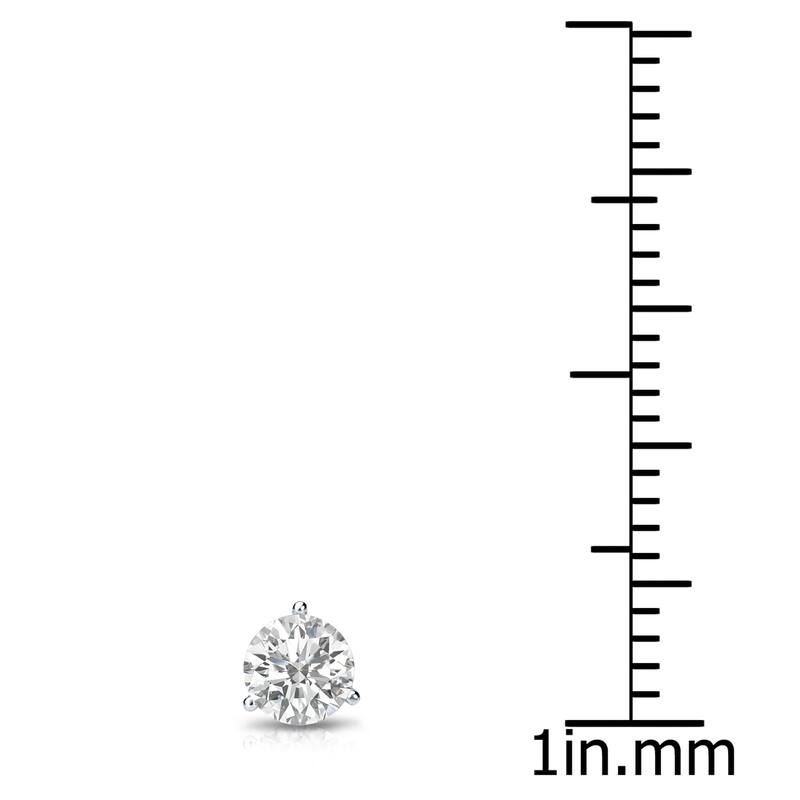 Auriya 14k Gold 1/4ct TDW Round SINGLE STUD (1) Diamond Earring