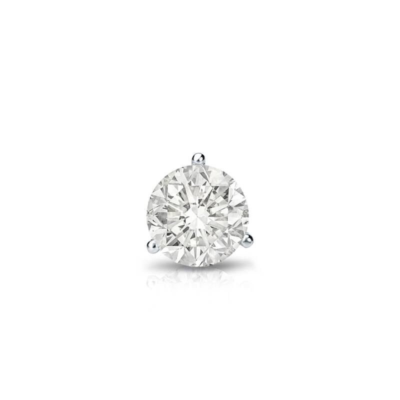 Auriya 14k Gold 1/4ct TDW Round SINGLE STUD (1) Diamond Earring