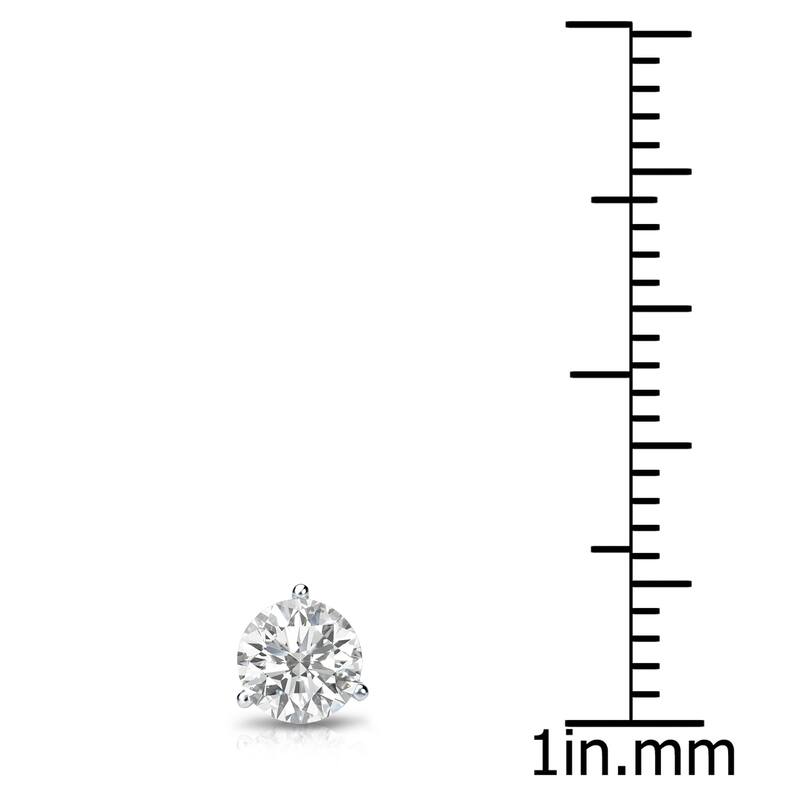 Auriya 14k Gold 1/3ct TDW Round SINGLE STUD (1) Diamond Earring