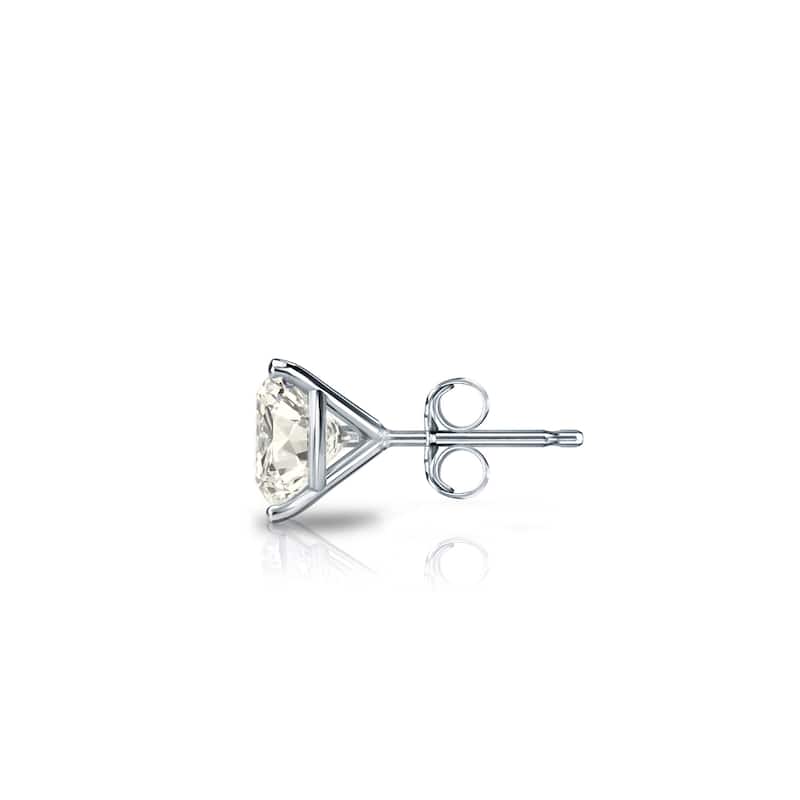 Auriya 14k Gold 1/3ct TDW Round SINGLE STUD (1) Diamond Earring