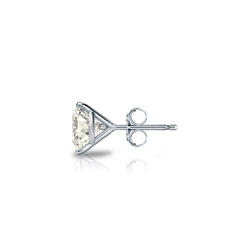 Auriya 14k Gold 1/2ct TDW Round SINGLE STUD (1) Diamond Earring