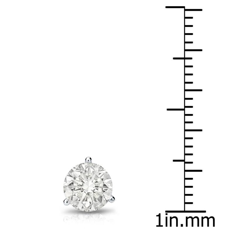 Auriya 14k Gold 3/4ct TDW Round SINGLE STUD (1) Diamond Earring