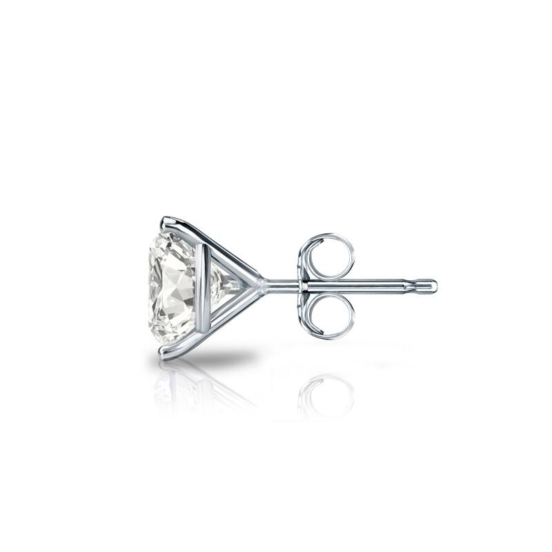 Auriya 14k Gold 3/4ct TDW Round SINGLE STUD (1) Diamond Earring