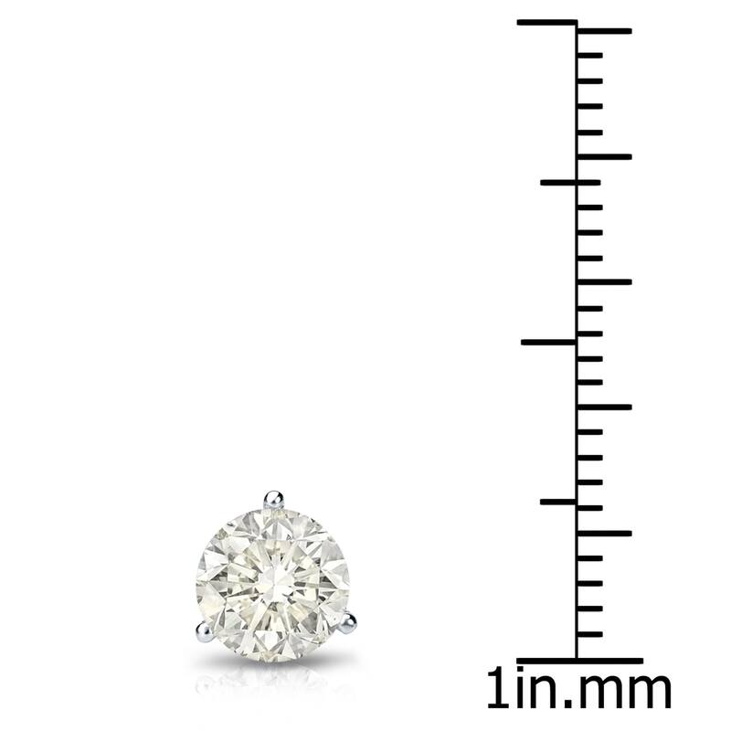 Auriya 14k Gold 3/4ct TDW Round SINGLE STUD (1) Diamond Earring