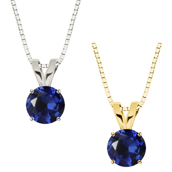 gold sapphire necklace