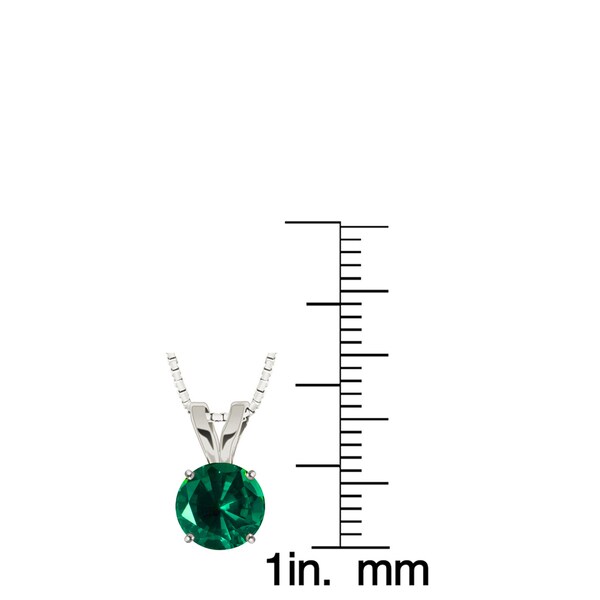 10k Yellow Gold Solitaire NEW Simulated Tanzanite Pendant Necklace 19/"