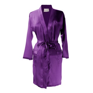 Layla Luxury Satin Kimono Robe - Bed Bath & Beyond - 11405243