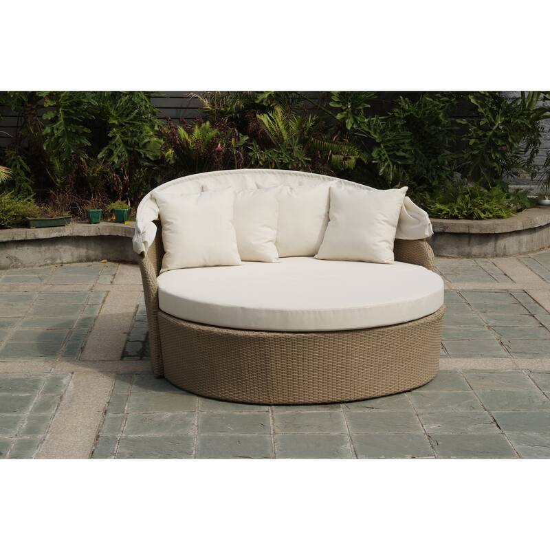 W Unlimited Blueczy Leisure Day Bed - 58" DIAMETER IN NATURAL BROWN COLOR