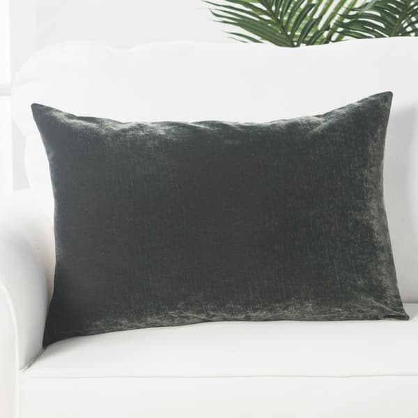 Solid Charcoal Gray Accent Pillows