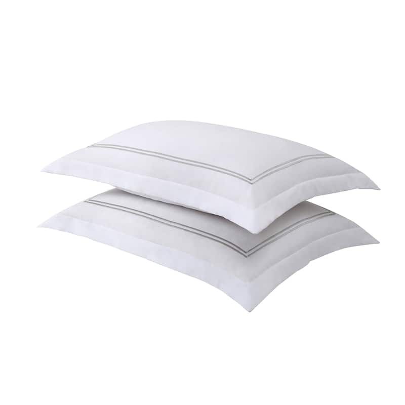 Embroidered Barrata Stitched 2-pack Shams