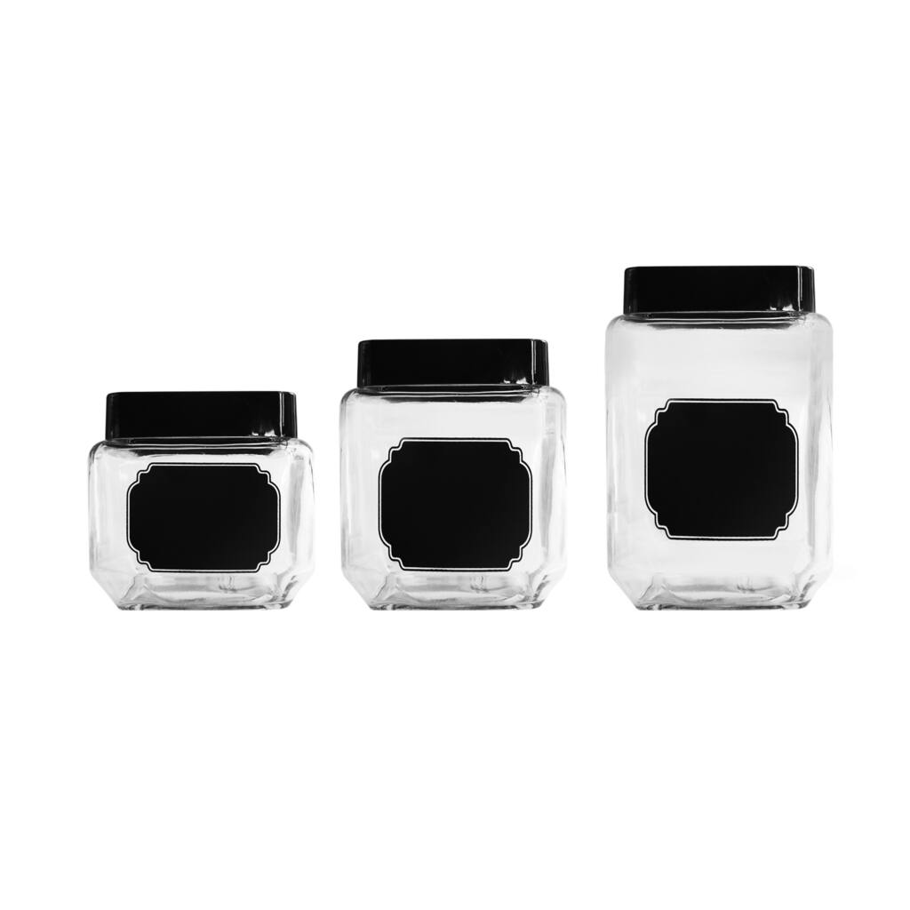 3-piece Chalkboard Canister Set