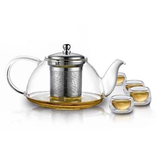 Teaology Infuso Borosilicate Infusion Teapot and Glass Set