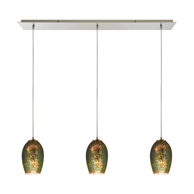 Elk Illusions Satin Nickel 3-light Pendant