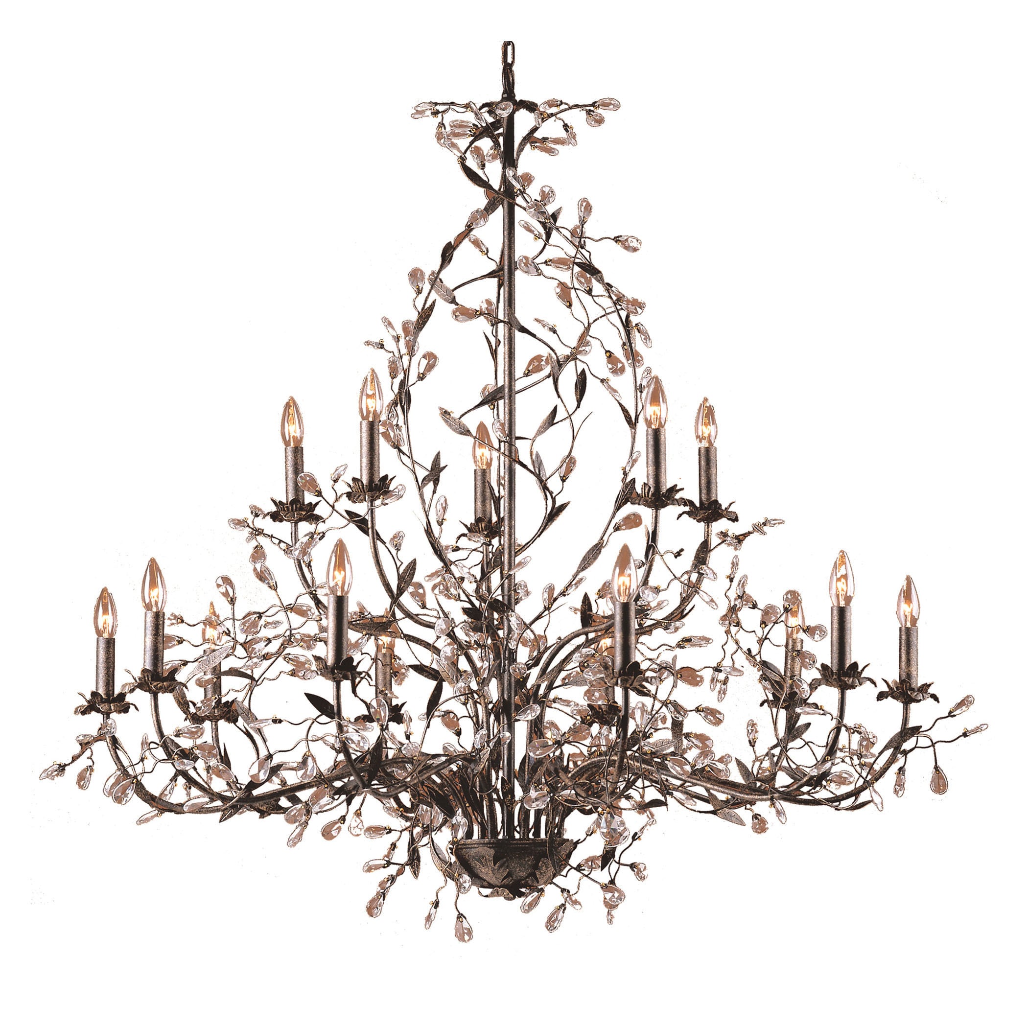 Elk Circeo Deep Rust 15-light Chandelier (Deep Rust) - Chandeliers For Bedrooms by Overstock.com