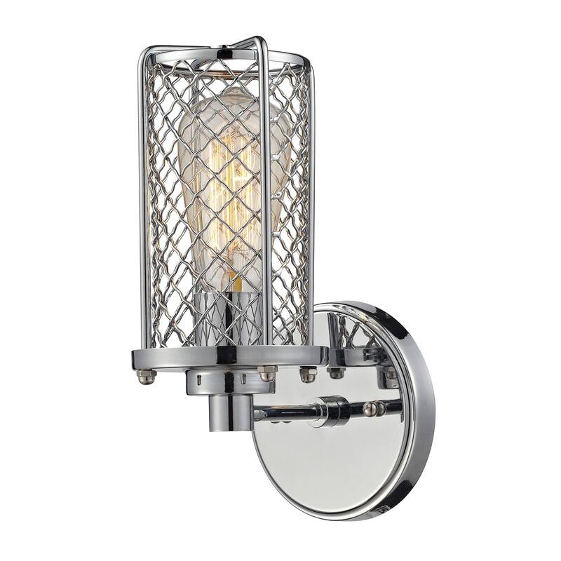 Elk Home Brisbane Polished Chrome Metal 5 Inch Wide Sconce