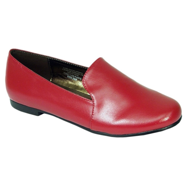 Shop Fic Peerage Charlie Women's Extra Wide Width Leather Flats - Free ...