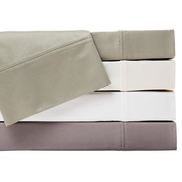 Andrew Charles Paisley Park Hemstitch 400 Thread Count Solid Cotton Sheet Set
