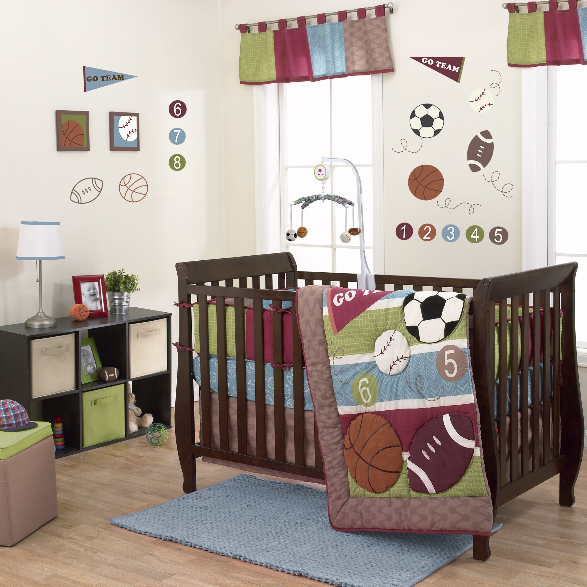 3 piece crib bedding set boy