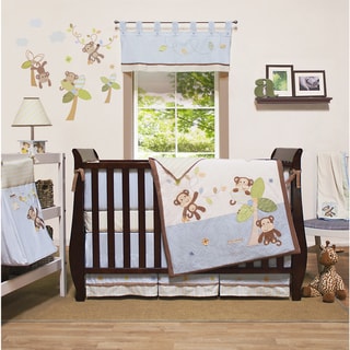 Little Haven Go Bananas Organic 4-piece Crib Bedding Set