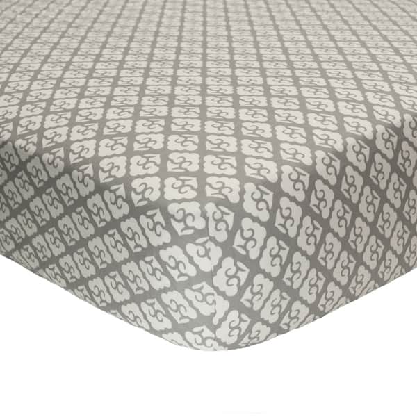 slide 1 of 1, The Peanut Shell Stella Fitted Crib Sheet