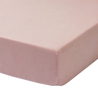 Petit Nest Penelope Solid Pink Jersey Fitted Crib Sheet