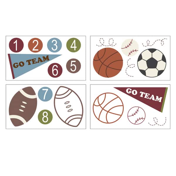 slide 1 of 1, Belle Sports Star Wall Decals