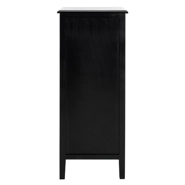 Safavieh Michaela Distressed Black 4 Drawer Storage Safavieh Michaela Distressed Black 4 Drawer Storage