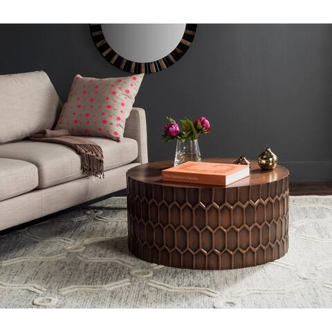 Safavieh Corey Antique Copper Coffee Table