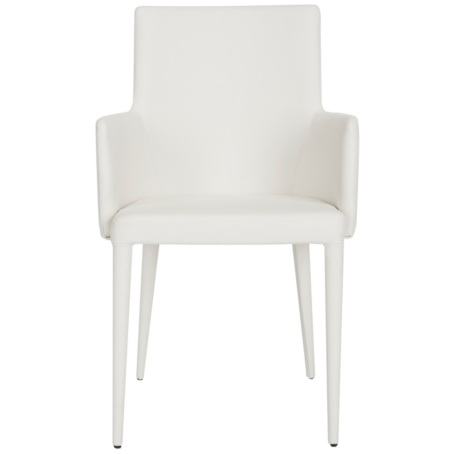 Safavieh MidCentury Dining Summerset Modern White Arm Chair White 23.6