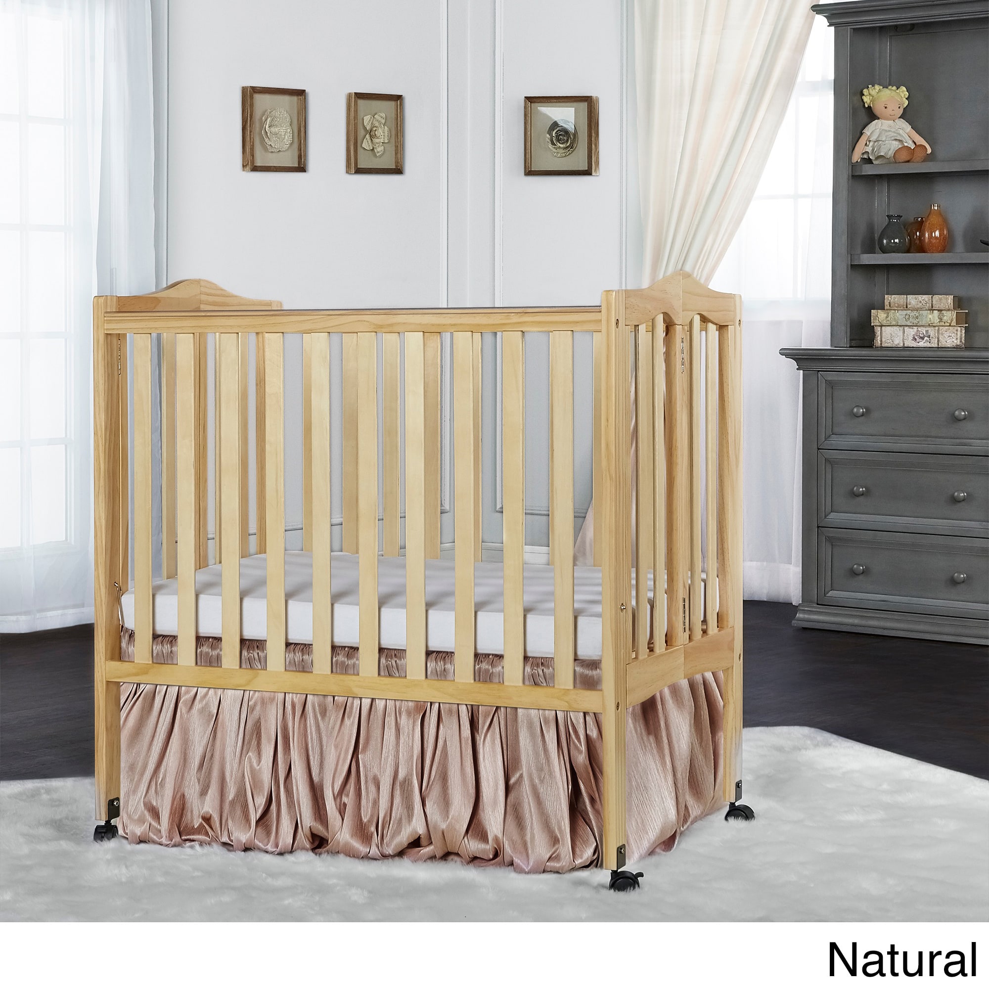 dream on me 2 in 1 lightweight folding portable crib