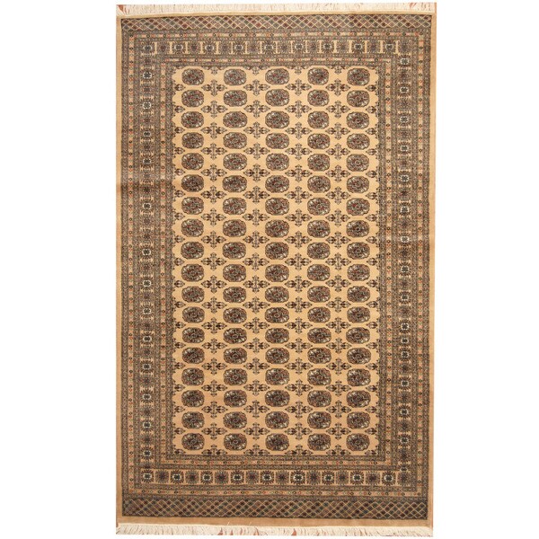 Shop Handmade Herat Oriental Pakistani Tribal Bokhara Beige/ Ivory Wool