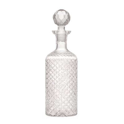 Silver Diamond Cross Decanter