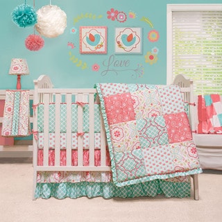 The Peanut Shell Mila 4-piece Girl Crib Bedding Set