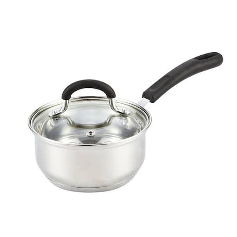Cook N Home 1-Quart Stainless Steel Saucepan with Lid