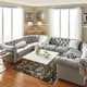 preview thumbnail 5 of 15, Knightsbridge Chesterfield U-shaped Sectional by iNSPIRE Q Artisan