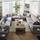 preview thumbnail 3 of 12, Knightsbridge Chesterfield 11-Seat Sectional by iNSPIRE Q Artisan