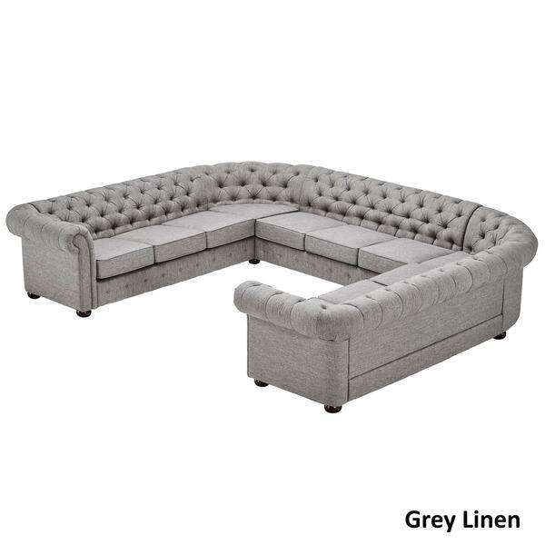 Knightsbridge Tufted Scroll Arm Chesterfield 11 Seat U Knightsbridge Tufted Scroll Arm Chesterfield 11 Seat U