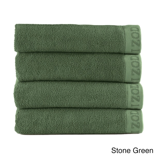 green bath towel sets