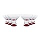 preview thumbnail 3 of 2, Samba Martini Red Dessert Glass Set/6 11oz