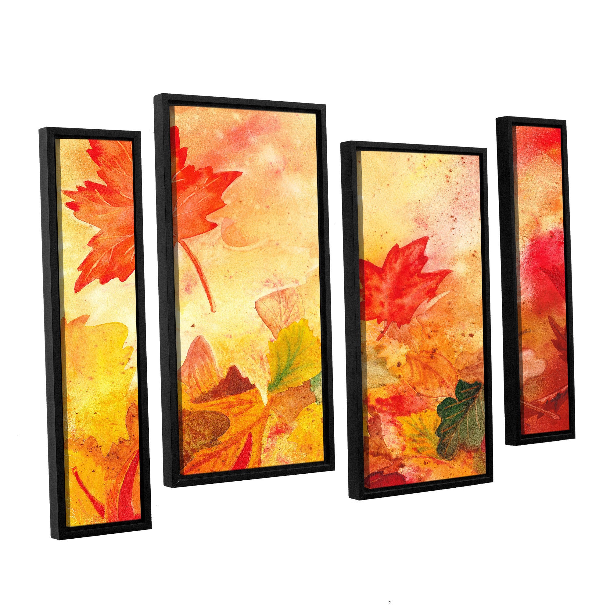 ArtWall Irina Sztukowsi's Autumn Dance 3-Piece Floater Framed Canvas Set - 36x54