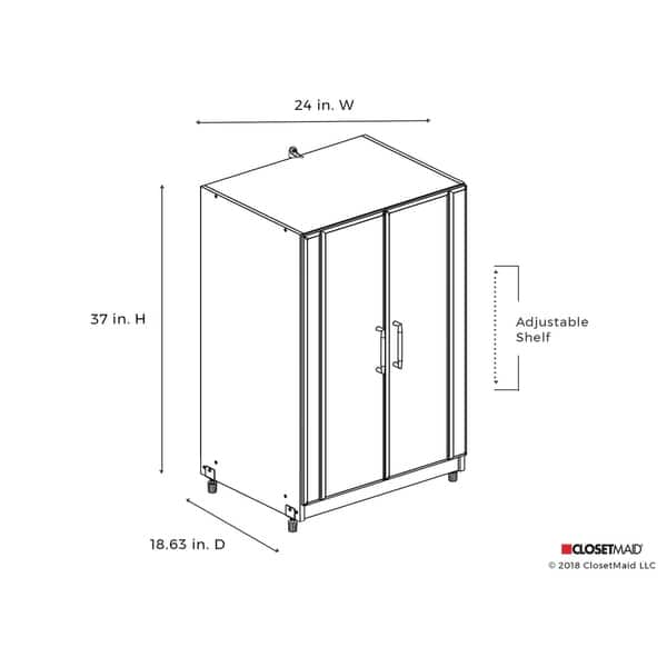 Shop Closetmaid 2 Door Base Cabinet Overstock 11409390