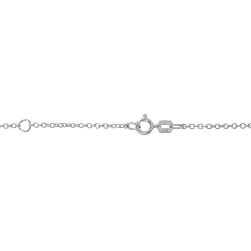Auriya 1ctw Round Solitaire Diamond Necklace 14k Gold Bezel-set - 6.5mm (J-K, I1-I2)