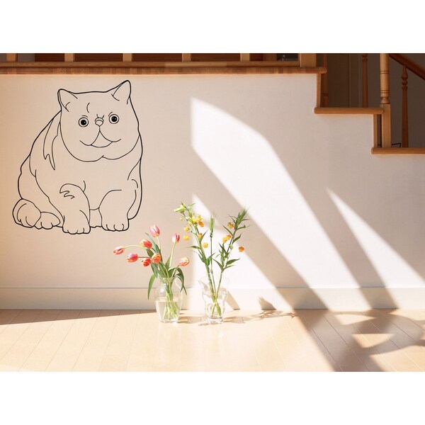 Shop Exotic Shorthair Cat Fuzzy Wall Art Sticker Decal Free Shipping