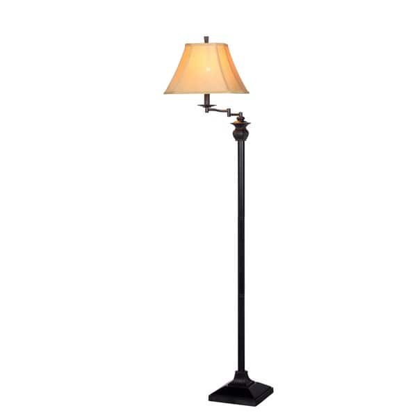 58-inch Swing Arm Floor Lamp In Bronze - Bed Bath & Beyond - 11412595