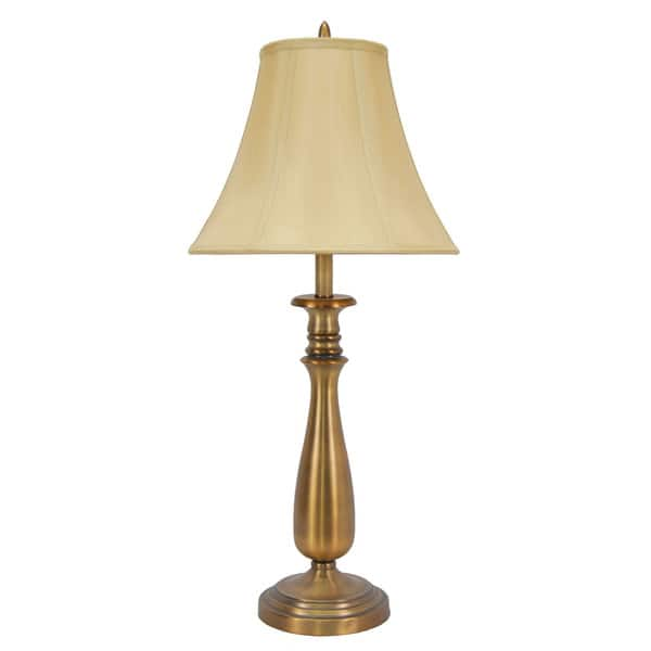 29-inch Metal Table Lamp In Restoration Antique Brass - Bed Bath ...