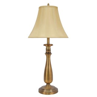 29-inch Metal Table Lamp In Restoration Antique Brass
