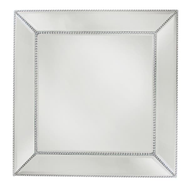 Bead Mirror Square Charger Plate 13-inchD Bed Bath Beyond
