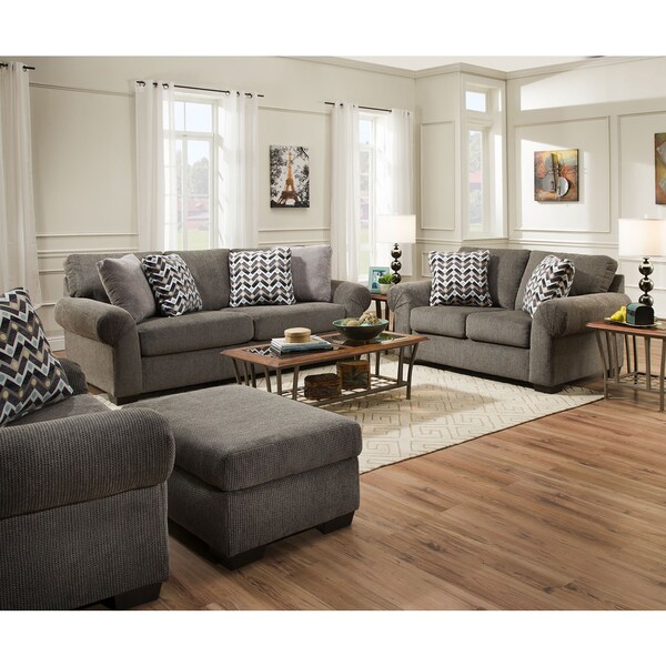 Simmons Upholstery Tokyo Pebble Queen Sleeper
